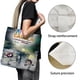 thumbnail image 3 of Annie y Carola Bolso de tela con estampado de lienzo para mujer, bolsa de compras reutilizable y estética, con cremallera interior, regalo para mujer, 35 × 40 cm., 3 of 6