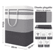 thumbnail image 3 of "4 Cesto Grande Ropa Belug Sucia Y Lavandería Plegable gris ", 3 of 5