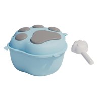 Ioensy - Contenedor De Almacenamiento De Alimentos Para Perros Con Tapa Dispensador De Alimentos Granos Caja De Arroz Azul