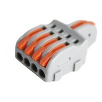 Genérica - Conector Cableado Rápido Tipo Wago Entrada Salida Múltiples Multicolor