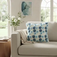 Casadeliacl - Funda De Cojín Bordada Flores 45X45 Cm 6 Uni