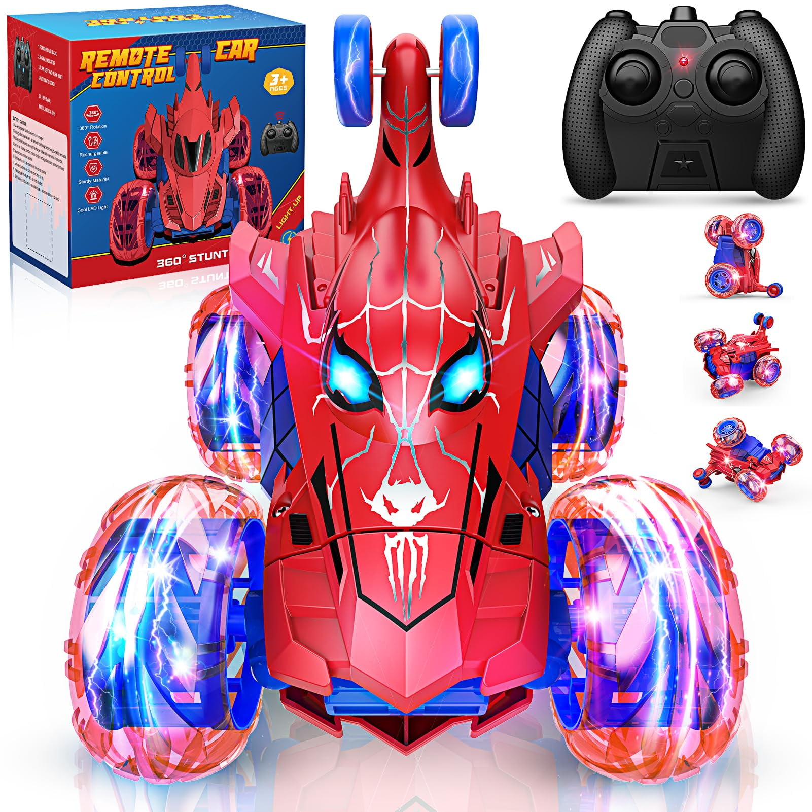 Coche A Control Remoto Toyze Spider 360° Stunt 4wd