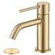 thumbnail image 1 of Grifo de baño JXMMP de latón monomando dorado cepillado, 1 of 6