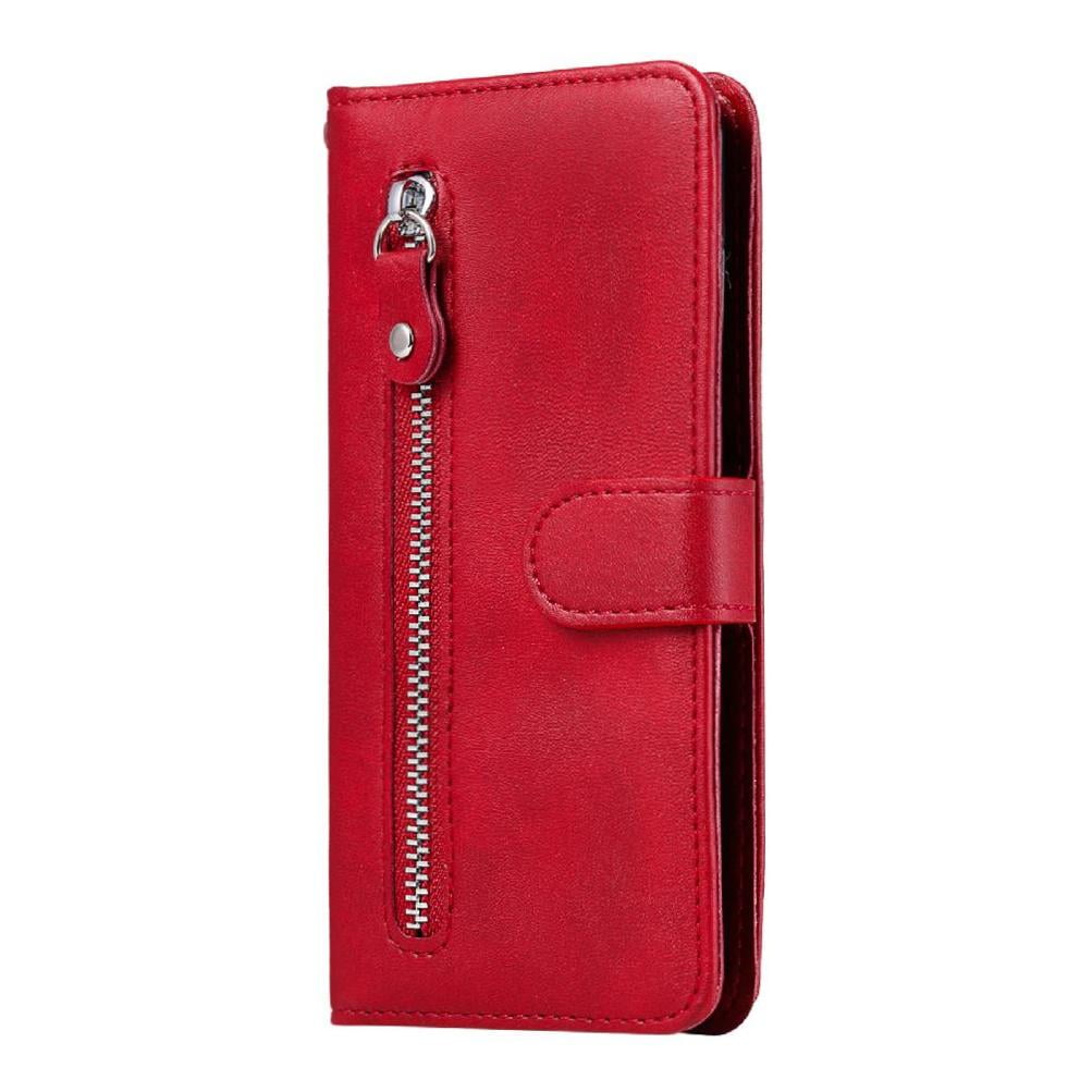 Gangxun - Funda Con Cremallera Para Samsung Galaxy S22 Ultra 5g, Carcasa Cartera De Cuero Pu Con Soporte Y Tarjetero