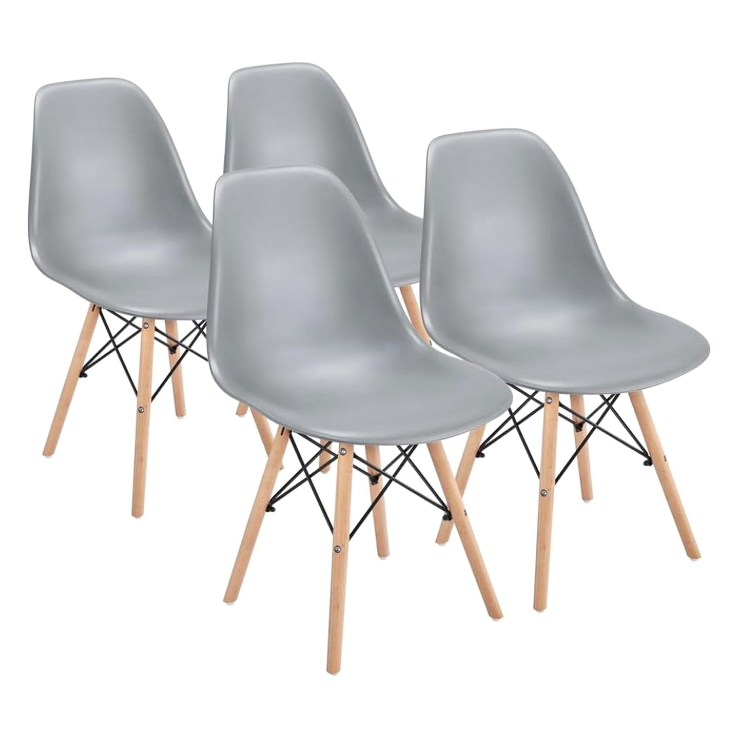 Pandalino - Pack 4 Sillas Eames Gris | Ideal Hogar Y Oficina