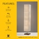 thumbnail image 5 of Lámpara de pie Adesso con base de madera natural de tres luces, regulable, 5 of 7