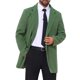 thumbnail image 1 of INSPIRE CHIC Abrigos para Hombre Color Sólido Cuello con Muescas Abrigo Largo de Invierno con Botonadura Simple M Verde Oliva, 1 of 6