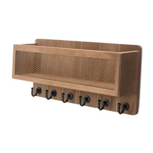 Bothyi - Clave Y Soporte De Correo Con 6 Ganchos De Pared Colgante De Llave Para Sala De Estar De La Oficina Del Cinturón