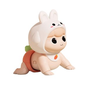 Magideal - Muñeca Eléctrica Para Bebés Que Gatean, Muñeca Bebé, Regalo De Cumpleaños, Juguete Rompecabezas, Muñeca Eléctrica Para Gatear De Desarrollo Para Bebés Rosa