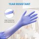 thumbnail image 2 of Guantes de examen Borje talla grande, 100 uds, azul iris, nitrilo, 2 of 7
