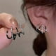 thumbnail image 1 of Elegant & Sexy Claw Design Earrings with Shiny Zircon Inlay & Copper Jewelry - Perfect for Daily Wear!, 1 of 5