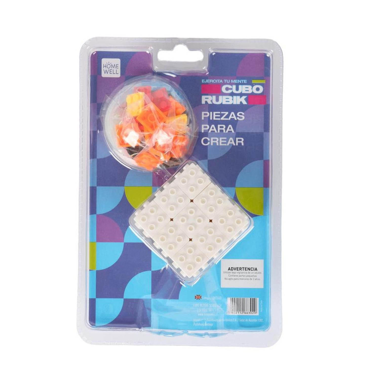 Homewell - Cubo Rubik Armable 3x3x3 6cm Multicolor