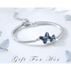 thumbnail image 3 of Pulsera cristal de swarovski mariposa rodinado joya mujer, 3 of 3