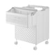 thumbnail image 2 of Cesto De Ropa Sucia Plegable Con Ruedas, Cesta Para Ropa Sucia, Color Blanco, 2 of 5