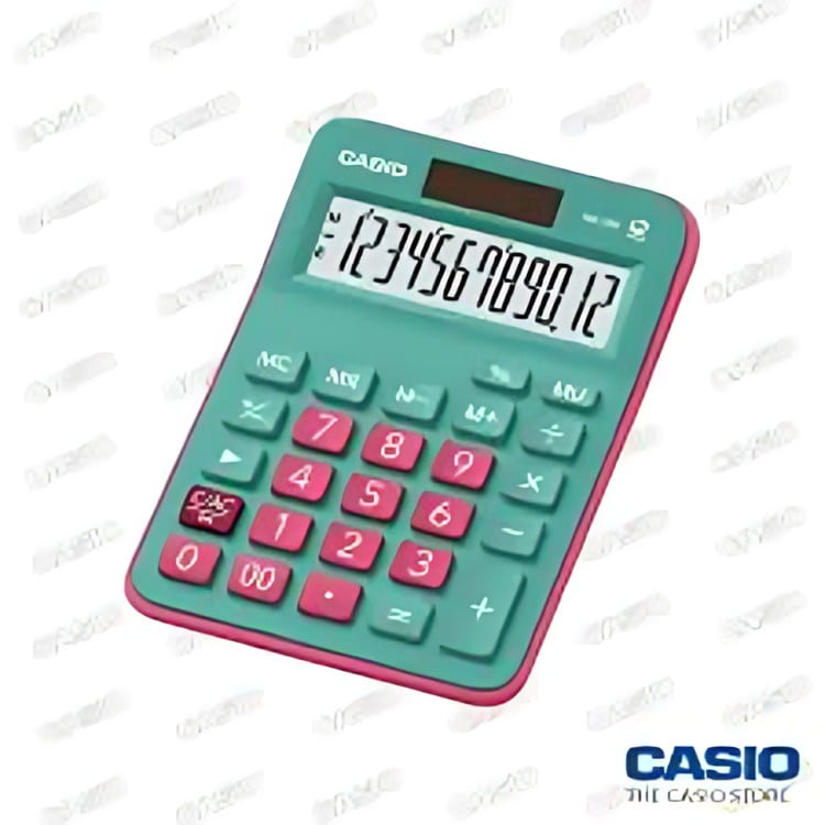 Calculadora Casio Tipo Mini Escritorio Mx-12b Celeste