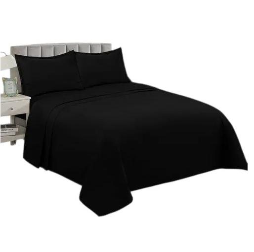 Genérico - Juego Sabanas 1.5 Plaza 144 Hilos + Funda Almohada