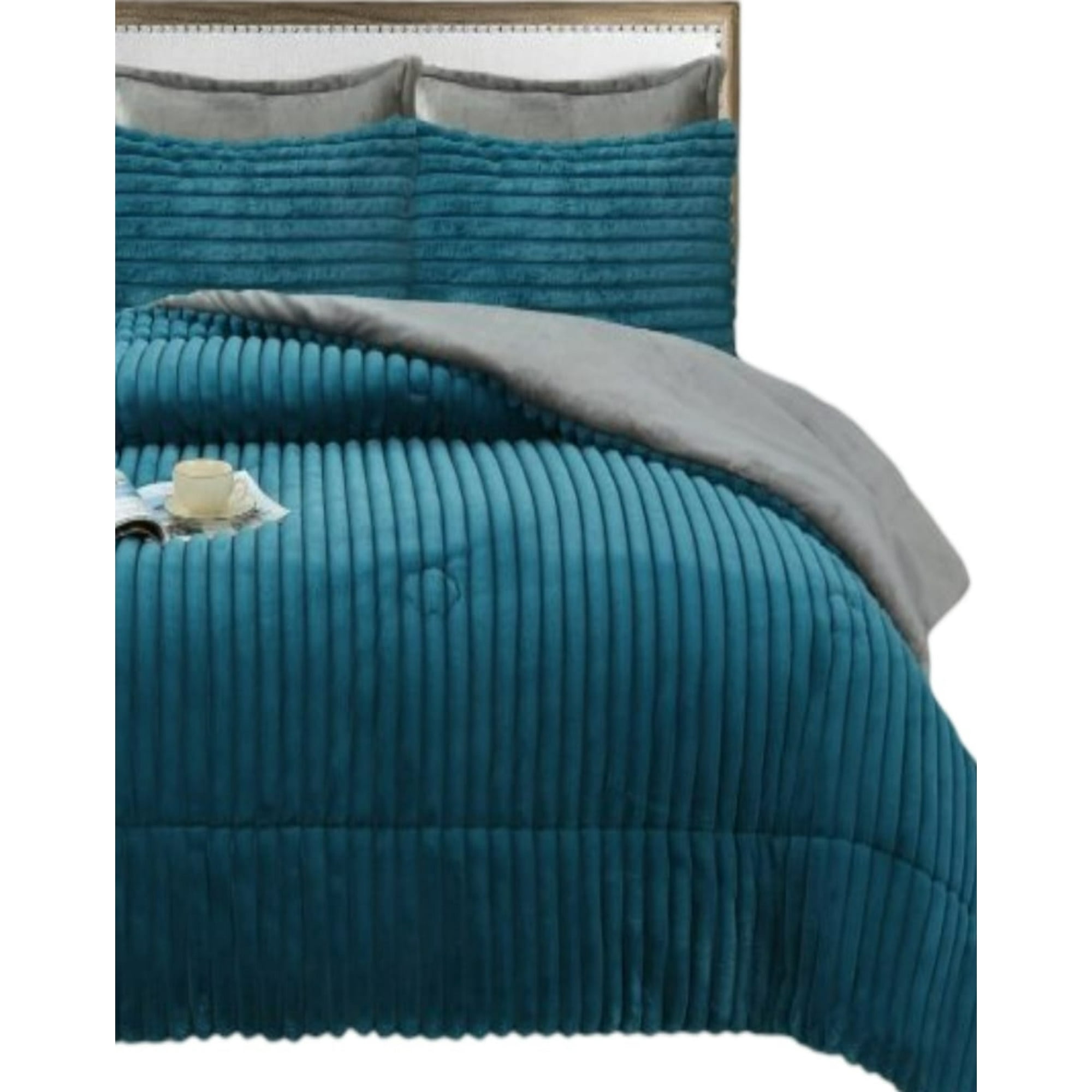 Genérico - Plumón 2 Plazas Chiporro Textura Lineal Invierno E2