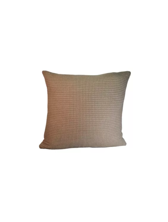 Genérico - Pack De 8 Cojines Decorativos Cuadrille 45X45 Cm Marrón Claro