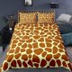 thumbnail image 1 of Wild Animal Skin Pattern Quilt Duvet Cover Set Kids Children Double3-Piece Bedding Set, 1 of 5