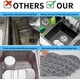 thumbnail image 2 of Silicona Kitchen Sink Alfombra, 2 PCS Kitchen Sink Protecto Grid Accessoy con Rear Drain, Non-Slip Heat Resistant Sink Alfombras fo Bottom de Farmhouse Stainless Steel Sink (Grey 13.6''x11.6''), 2 of 7