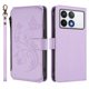 thumbnail image 2 of Funda Cartera Mariposa para [Xiaomi Poco F6 Pro] con Soporte y Cremallera Morado claro, 2 of 6