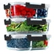 thumbnail image 1 of Recipientes de vidrio para preparación de comidas FIT Strong & Healthy, 4 x 960 ml, 1 of 7