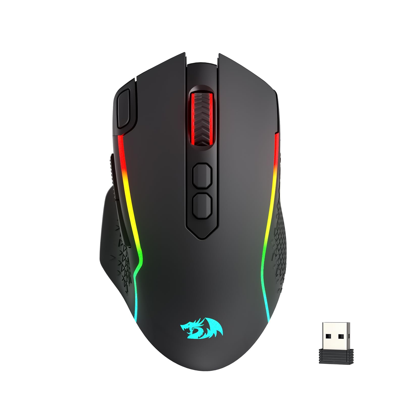 Raton Gamer Inalámbrico Redragon M810 Max 12000 Dpi