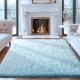 thumbnail image 1 of Alfombra Ophanie Light Blue 122x152 cm Peluda y Esponjosa, 1 of 6