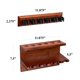 thumbnail image 2 of Porta-tacos Barrington Billiards de madera de caucho con 6 ranuras, 2 of 6