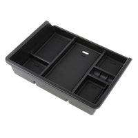 Ioensy - Caja De Almacenamiento De Bandeja Organizadora De Consola Central Para Gmc Sierra 1500 2014-2018 Negro