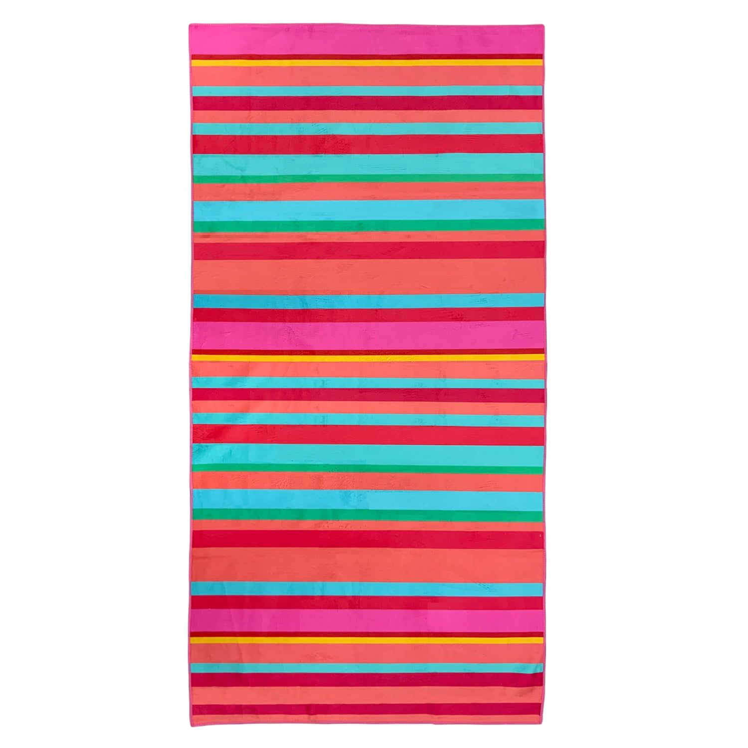 Zahr - Toalla Playa Estampada Lineas Rojas