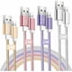 thumbnail image 1 of Cable de carga para iPhone de 1 m/2 m/2 m/3 m [certificado MFi] Cable Lightning de nailon trenzado de carga rápida compatible con iPhone 13 Pro Max XR 11 12 XS X 8 7 Plus 6s 6 SE iPad, 4 colores, 1 of 5