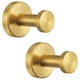 thumbnail image 1 of Ganchos de toalla de baño de oro 2 paquetes, ganchos de roba de acero inoxidable 304 para garaje de cocina, montado en la pared, 1 of 3