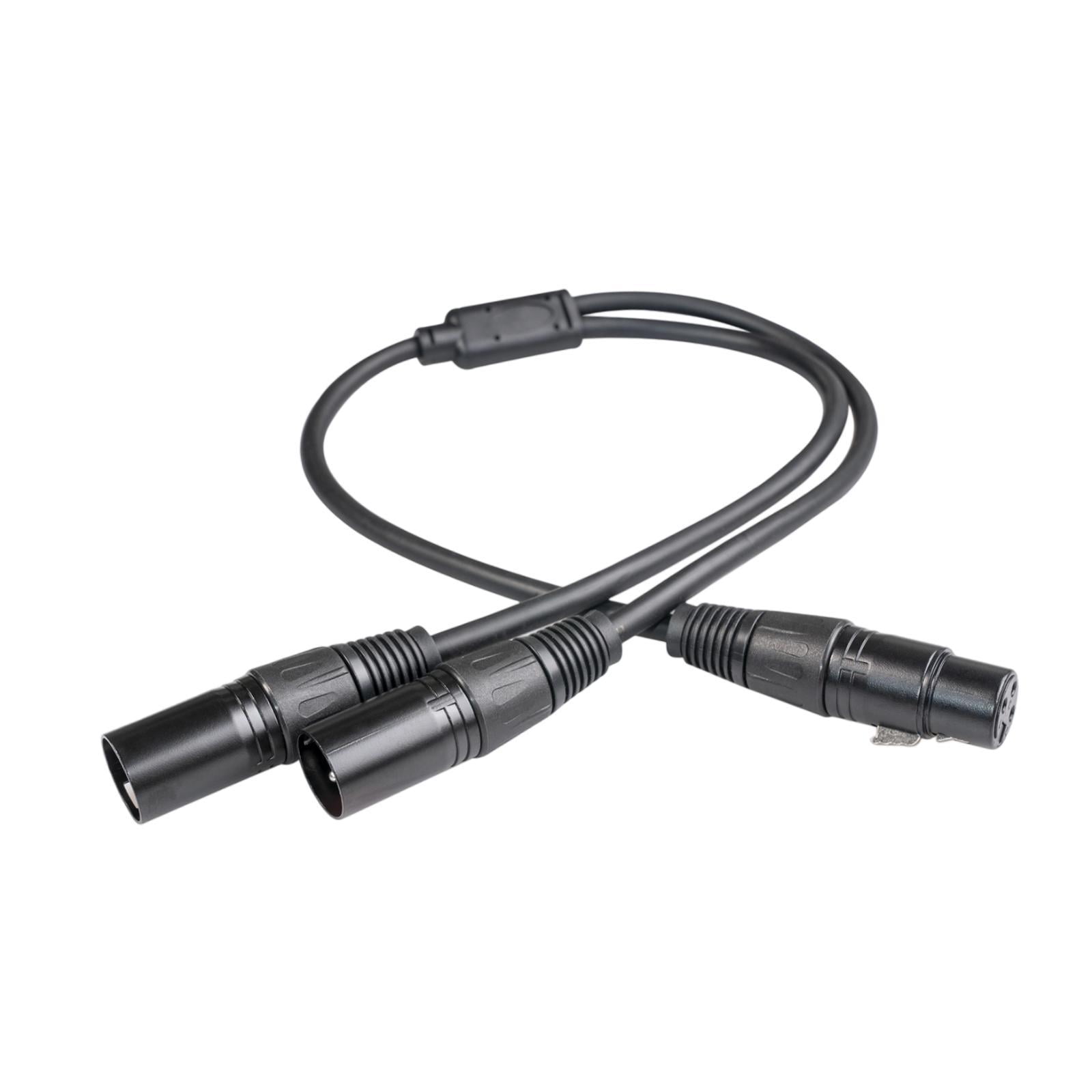 Magideal - Cable Divisor Y Xlr Para Micrófono Conector A Doble Con Protección Contra Interferencias Adecuado Para Mezcladoras Y Amplificadores De A 1 Centímetros
