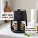 thumbnail image 4 of Air Fryer Elite Gourmet de cristal, 2,4 L para 1 o 2 personas, 1150 W, color negro, 4 of 7