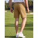 thumbnail image 3 of Pantalones Cortos de Golf de Trabajo con Estiramiento y Múltiples Bolsillos para Hombre INSPIRE CHIC S Caqui, 3 of 5