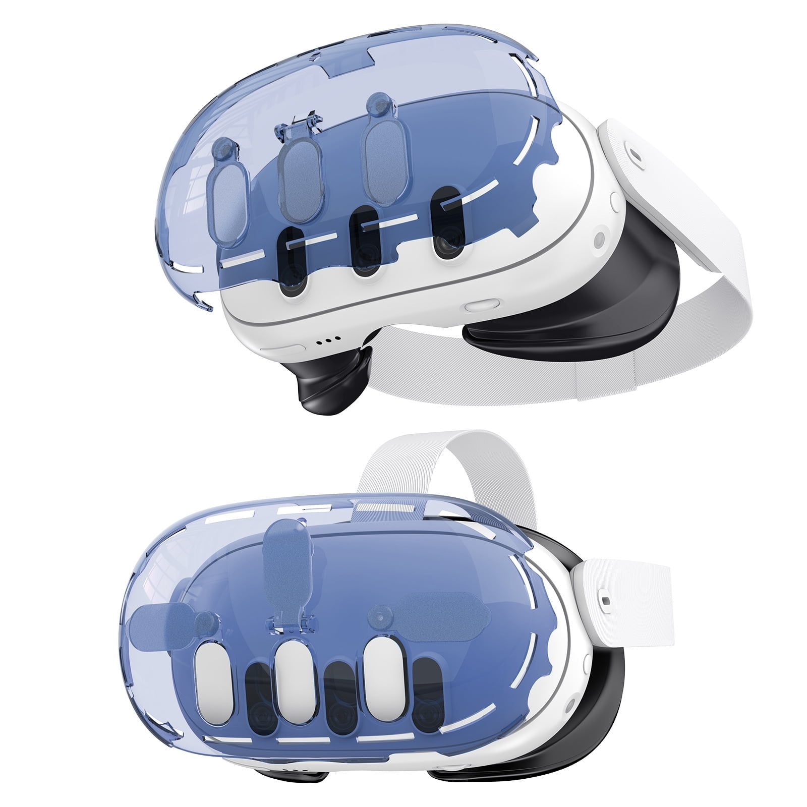 Funda Protectora Aaronmei Crystal Transparente Azul