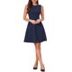 thumbnail image 1 of INSPIRE CHIC Vestidos de trabajo sin mangas para mujeres Elegante cuello redondo Línea A Iglesia Vestido casual de negocios S Azul marino, 1 of 6