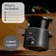 thumbnail image 2 of Cocina lenta COOK WITH COLOR 2L negra 120V, 2 of 7