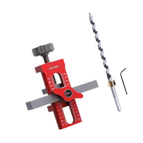 Magideal - Plantilla Para Herrajes De Gabinetes Herramienta De Instalación De Gabinetes Versátil Portátil Fácilmente Ajustable Para Proyectos De Muebles Aleación Estilo B