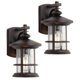 thumbnail image 1 of Luminaria de pared MICSIU 25 cm bronce cepillado – paquete de 2, 1 of 6