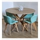 thumbnail image 1 of Juego de Comedor Warwick Melamina Wood 120cm + 4 Sillas Mariposa Ecocuero Wood Menta, 1 of 3