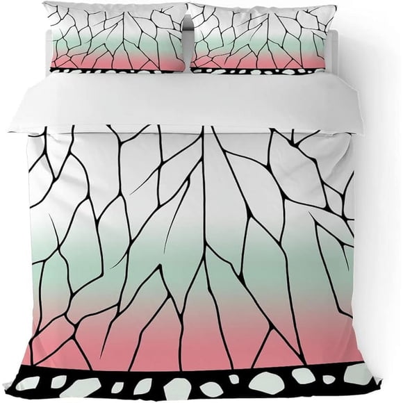 Anime-duv-et C-ov-er s-et ki-g size de-Mon Ka-Madnez-Uko bed-Ding set-3 pieces sof-t microfiber-er quilt cover for-kids boys teen-s bedroom decor-comforter C-over with 2 pillowcase