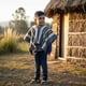 thumbnail image 1 of Traje Mapuche Niño Completo Poncho Cintillo y Pantalon, 1 of 3