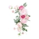 thumbnail image 2 of Corona Flores De Seda Peonía Rosa, 2 of 3