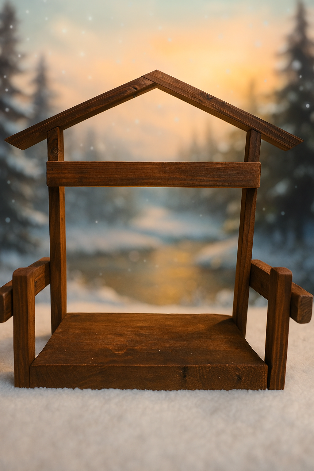 Circuito Verde - Porta Pesebre Plegable Madera Reciclada