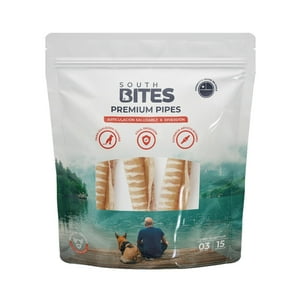 Snack Para Perros Premium Pipes Sin Aditivos South Bites Azul