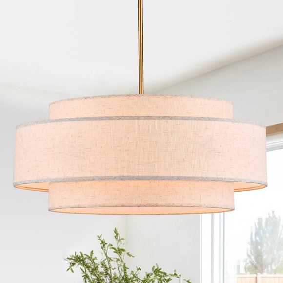 Candelabro YOMECOO 60 cm Lino 6 luces Dorado