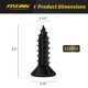 thumbnail image 4 of Tornillos para madera FIXLINK 1,3 cm negro Phillips 135 uds, 4 of 8