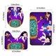 thumbnail image 3 of El Día que la Tierra Explotó Juego de 3 alfombras de baño de coral fleece: tapete de baño + alfombra de inodoro en forma de U + funda de tapa de inodoro en forma de O, 3 of 6
